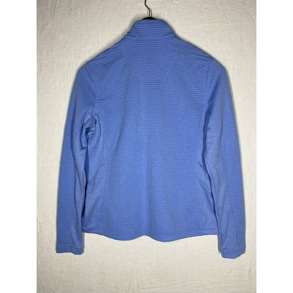 Pebble Beach Womens Jacket Full Zip Quilted Long Sleeve Size Small Ligth Blue - Picture 4 of 9